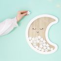 Livre d'or en bois - Lune