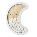 Livre d'or lune en bois baby shower