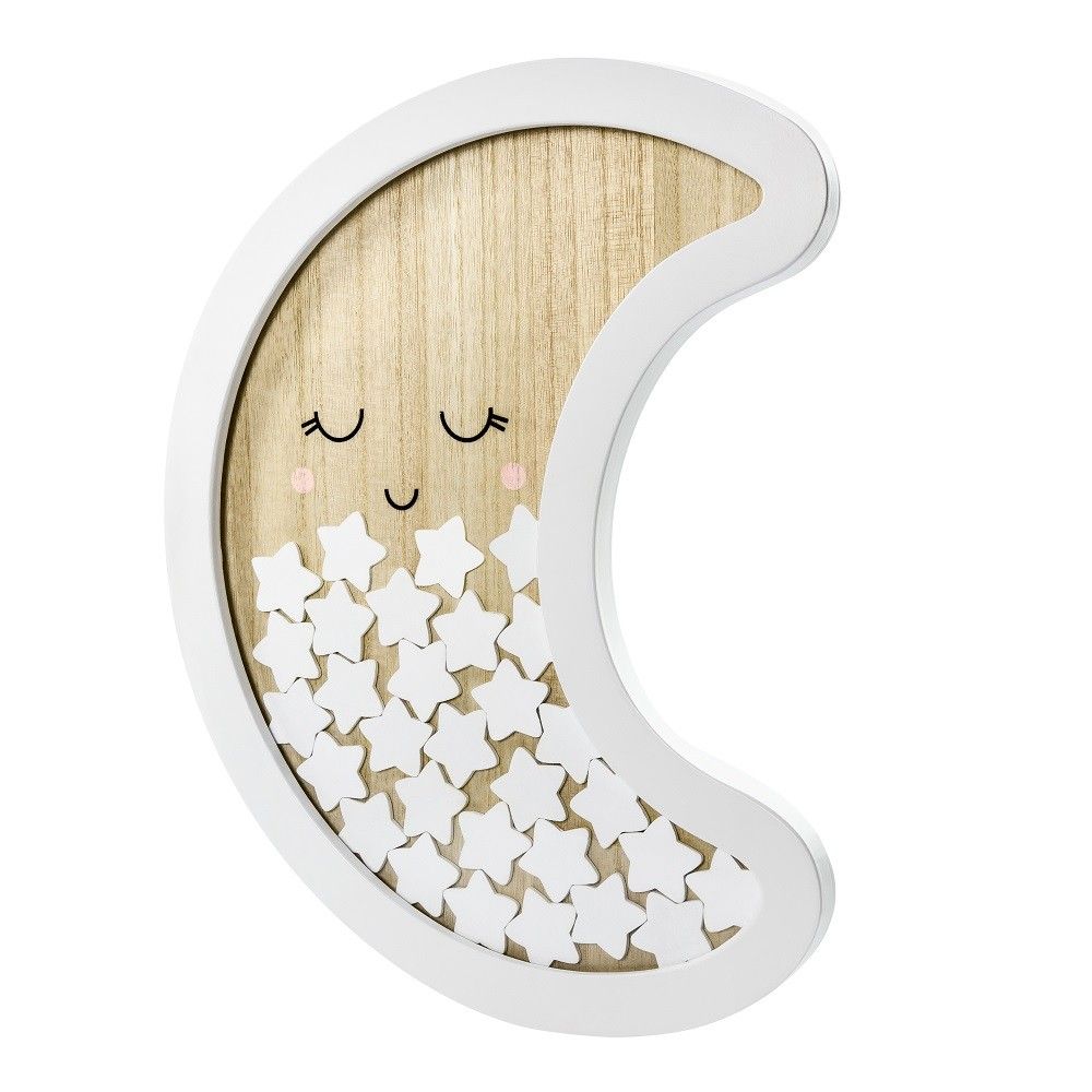 Livre d'or en bois - Lune