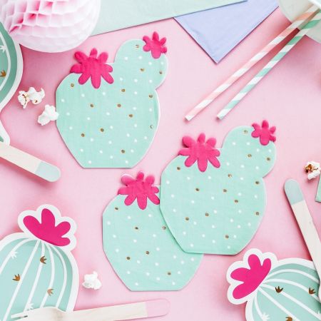 20 serviettes "cactus" - 24 cm