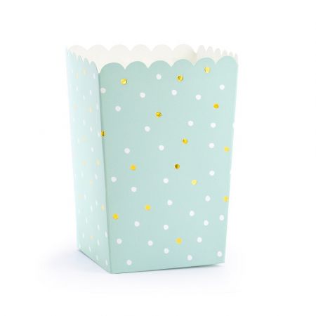 6 pots à popcorn menthe et...