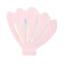 20 serviettes "coquillage rose"
