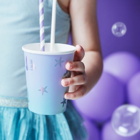 6 gobelets "sous la mer"