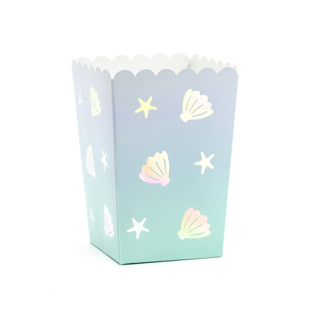 6 pots à popcorn "sous la mer"