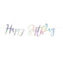 Guirlande ''Happy Birthday'' - iridescente