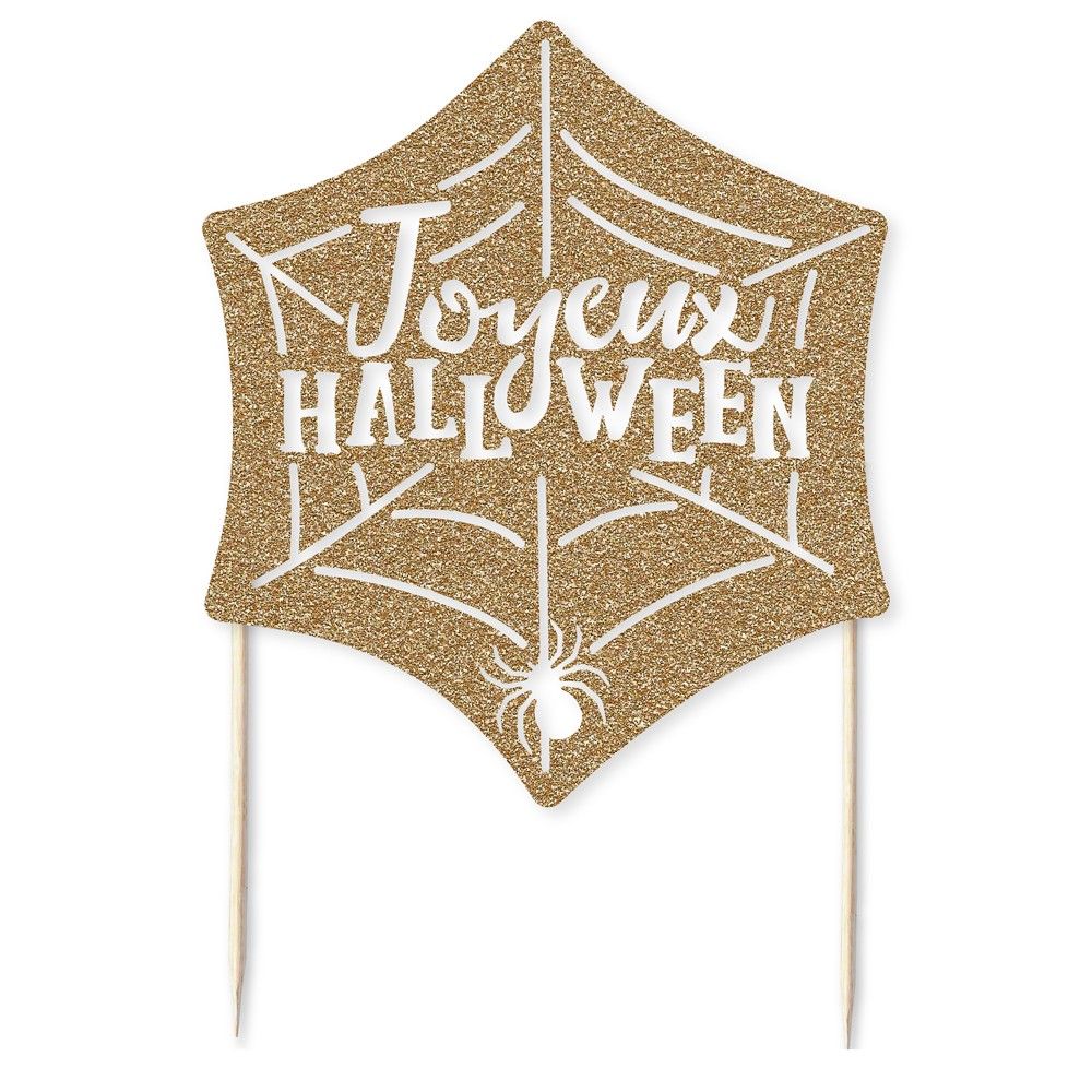 Cake topper "toile d'araignée" couleur au choix