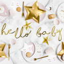 Guirlande dorée "Hello baby"