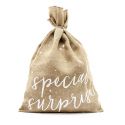 Sac cadeau en jute "Spécial Surprise"