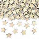 50 confettis en bois "étoile"