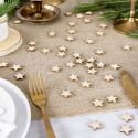 50 confettis en bois "étoile"