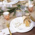 20 serviettes sapin "Merry christmas"