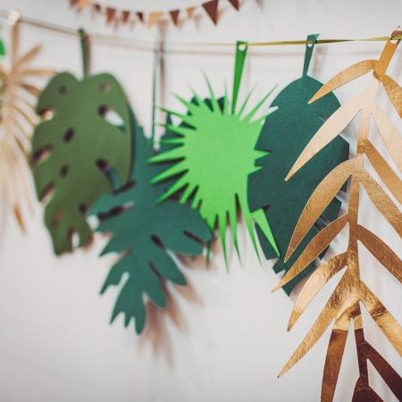 3 M Guirlande Crepon Blanc A Franges