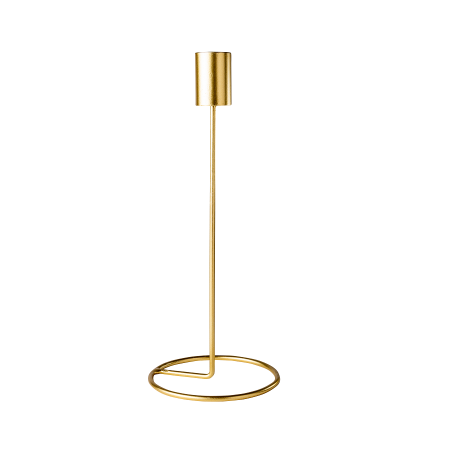 Bougeoir métal doré - 23 cm