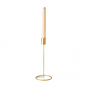Bougeoir métal doré - 23 cm