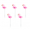 5 Bougies flamant rose