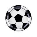 6 assiettes "football" - 18 cm
