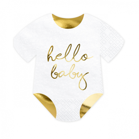 20 serviettes body "Hello...