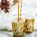 6 gobelets "30 ans"