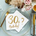 20 serviettes " 30 ans "