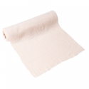 3 m chemin de table gaze de coton crème - 30 cm