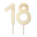 Cake topper en bois personnalisable "chiffre"