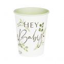 8 gobelets botaniques "Hey baby"