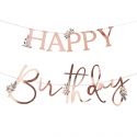 Guirlande botanique "Happy birthday"