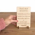 Petite pancarte en bois personnalisable - écriture majuscule