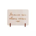 Mini pancarte en bois personnalisable - écriture manuscrite