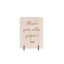 Mini pancarte en bois personnalisable - écriture manuscrite