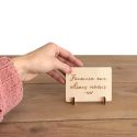 Mini pancarte en bois personnalisable - écriture majuscule