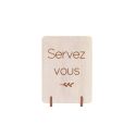 Mini pancarte en bois personnalisable - écriture bâton