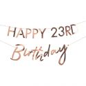 Guirlande personnalisable âge rose gold "Happy birthday"