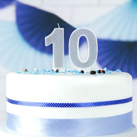 Bougie chiffre paillettes...