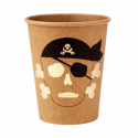 8 gobelets avec dorure "pirate