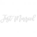Sticker pour voiture "Just married"