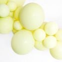 Ballon pastel jaune -  12 cm