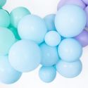 Ballon pastel bleu -  12 cm