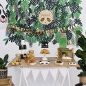 21 feuilles tropicales en papier