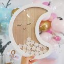 Livre d'or en bois - Lune