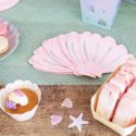 20 serviettes "coquillage rose"