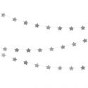 Guirlande d'étoiles - argent