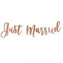Guirlande rose gold "Just married" - 77 cm