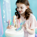 3 Décorations de gâteau Sirène - iridescentes