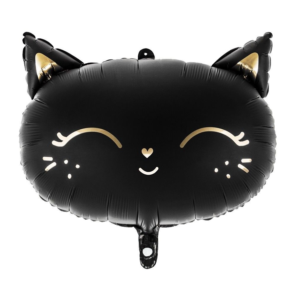 Ballon en mylar chaton - noir