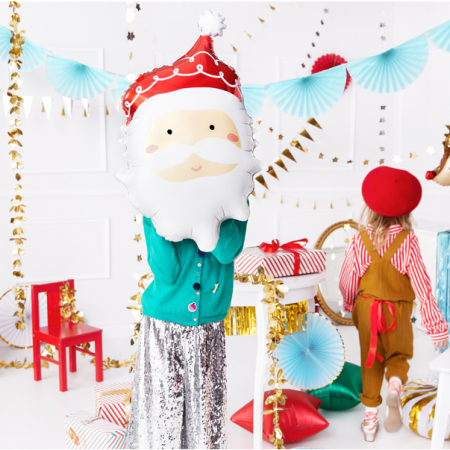 Ballon mylar "papa noël" -...