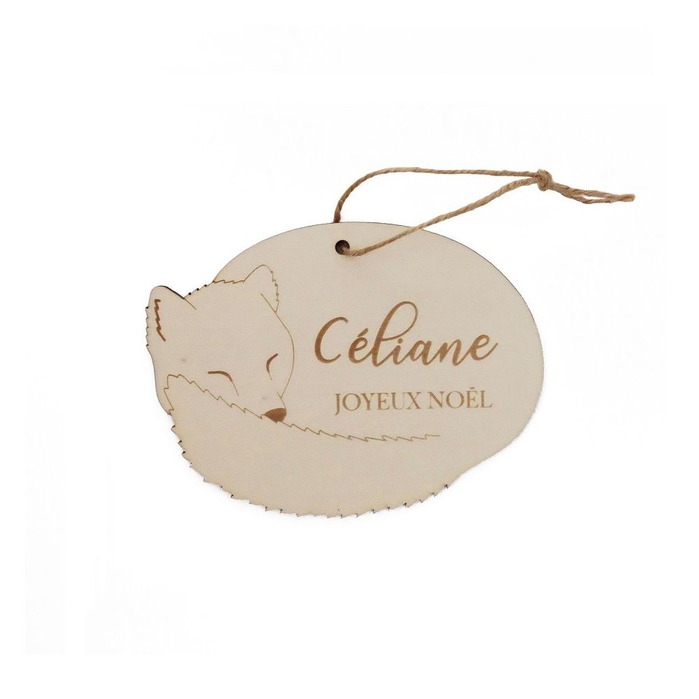 Décoration de sapin personnalisable "renard"