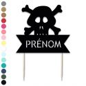 Cake topper en papier personnalisable "pirate"