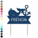 Cake topper en papier personnalisable "marin"