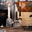 10 Bougie conique givré - noir